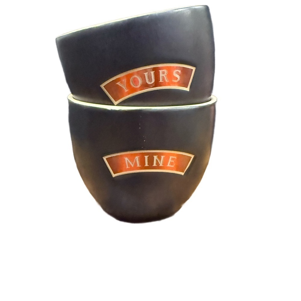 Set of 2 Bailey’s Irish Cream 'Yours & Mine' Small Mugs